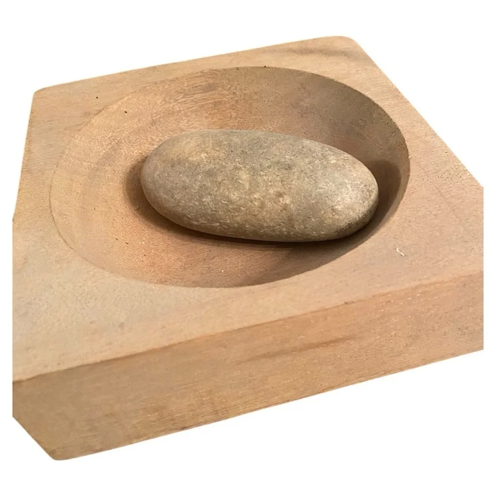 Wooden Vintage Mortar & Pestle​​ - Picture 3 of 5